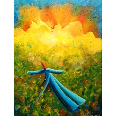 Khusro Subzwari, 18 x 24 Inch, Acrylics on Canvas, Figurative Painting, AC-KS-278